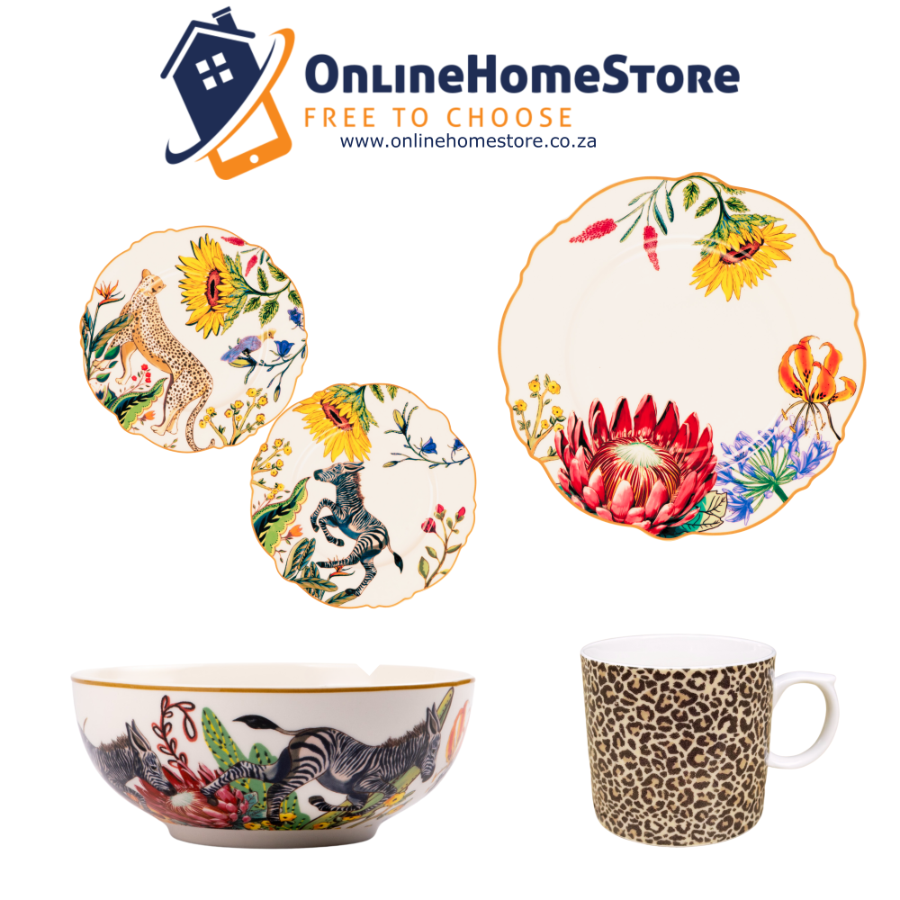 Jenna Clifford - Wild Bloom Dinnerware Set 16 PC