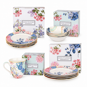 Jenna Clifford - Belle Fleur Dinnerware Set 16 PC