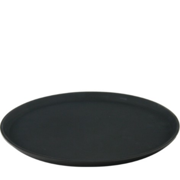 Non Slip Tray Black Round 40 cm