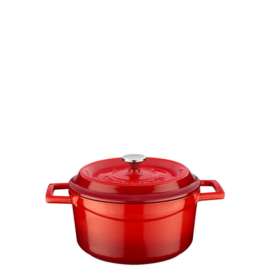 Lava Round Casserole 20cm - Red