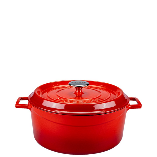 Lava Round Casserole 28cm - Red