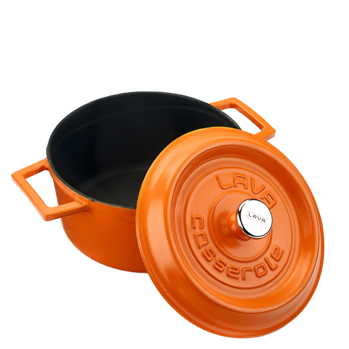 Lava Round Casserole 28cm - Matt Orange – 6.7L