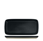 Nova Mezzo Black Rectangular Plate 18cm × 10cm (Set of 6)