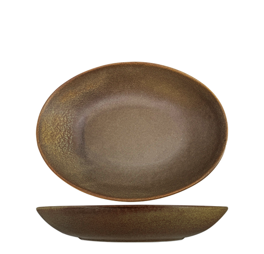 Nova Earth Mocha Oval Bowl 21.5cm (Set of 6)