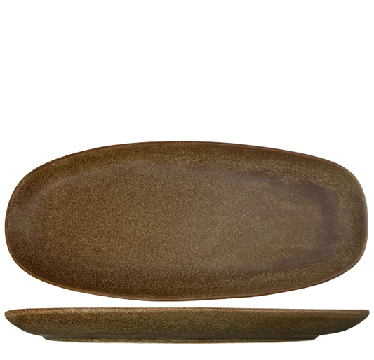 Nova Mocha Sage Oval Plate 27cm (Set of 6)