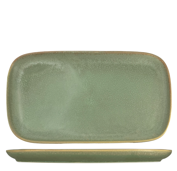 Nova Earth Sage Rectangular Plate 30x16cm (Set of 6)