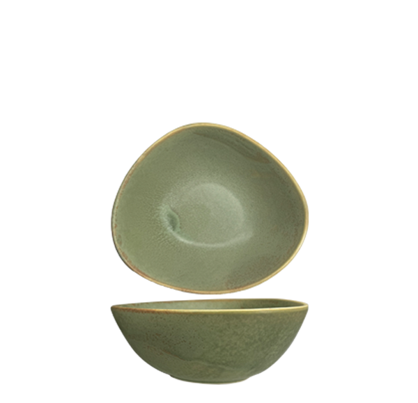 Nova Earth Sage Oblong Bowl 15.5cm (Set of 8)