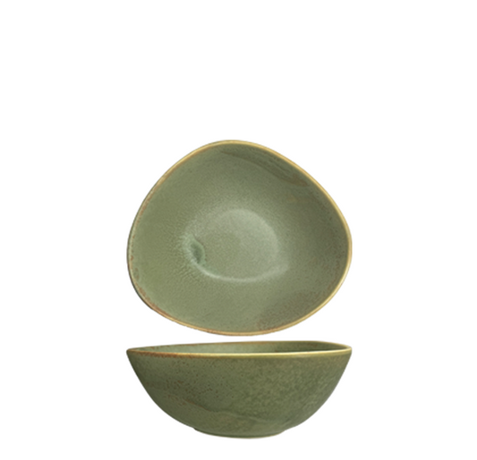 Nova Earth Sage Oblong Bowl 15.5cm (Set of 8)