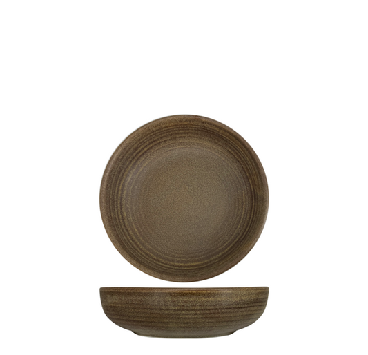 Nova Earth Mocha Shallow Bowl 14cm (Set of 8)