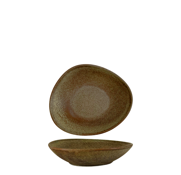 Nova Earth Mocha Oblong Deep Plate 13cm (Set of 8)
