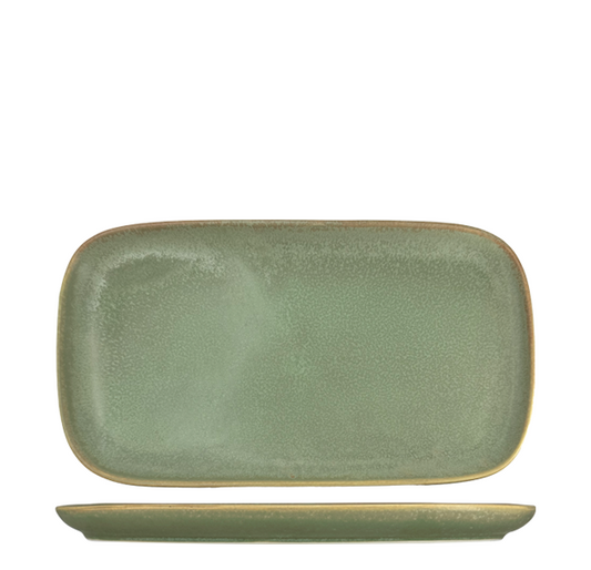 Nova Earth Sage Rectangular Plate 25x14cm (Set of 6)