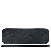 Nova Reveal Granite Black Rectangular Plate 30cm × 9.5cm (Set of 6)