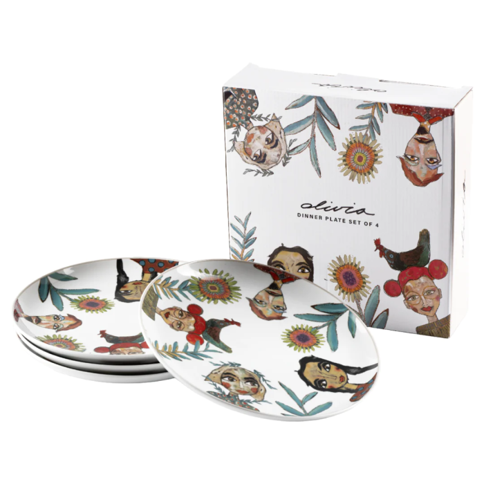 OLIVIA - Cuzins Dinner Plate (Set of 4)