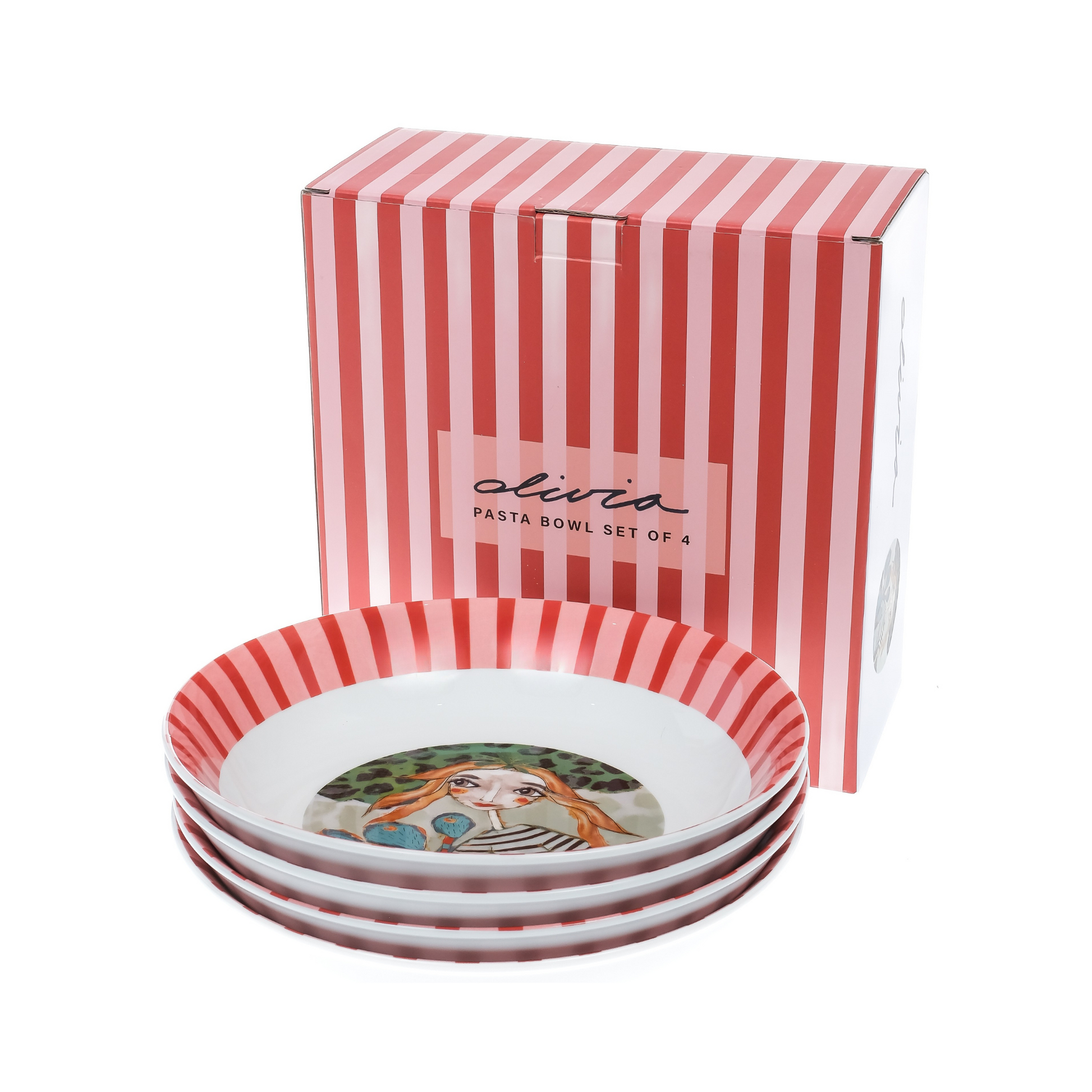 OLIVIA - Princess Pasta Bowl Set of 4