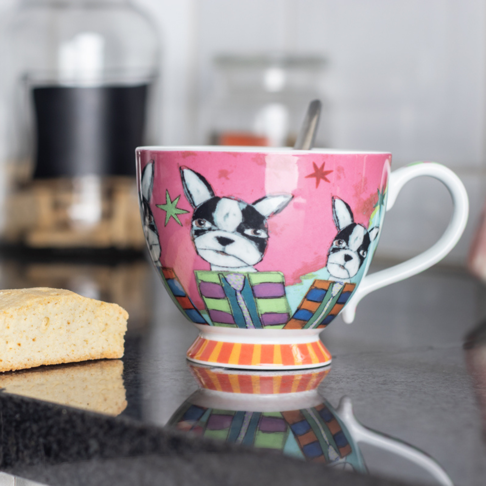 OLIVIA – Grande Mug Boston Terrier