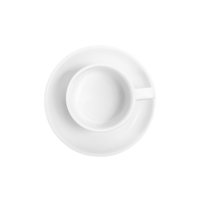OMADA - Linea White Cup & Saucer Set of 4