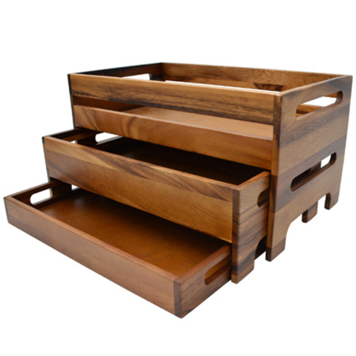 Nested Tray Fixture Acacia Nesting Tray 3-Piece Set – OnlineHomeStore.co.za