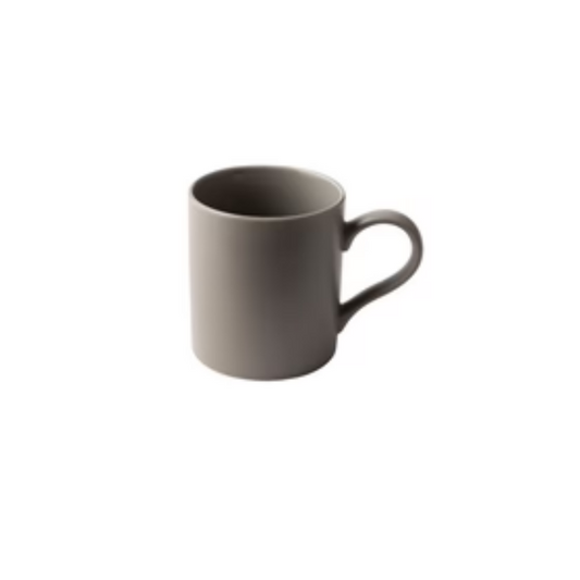 GALATEO - Semi-Matt Porcelain Beige Mug (Set of 6)