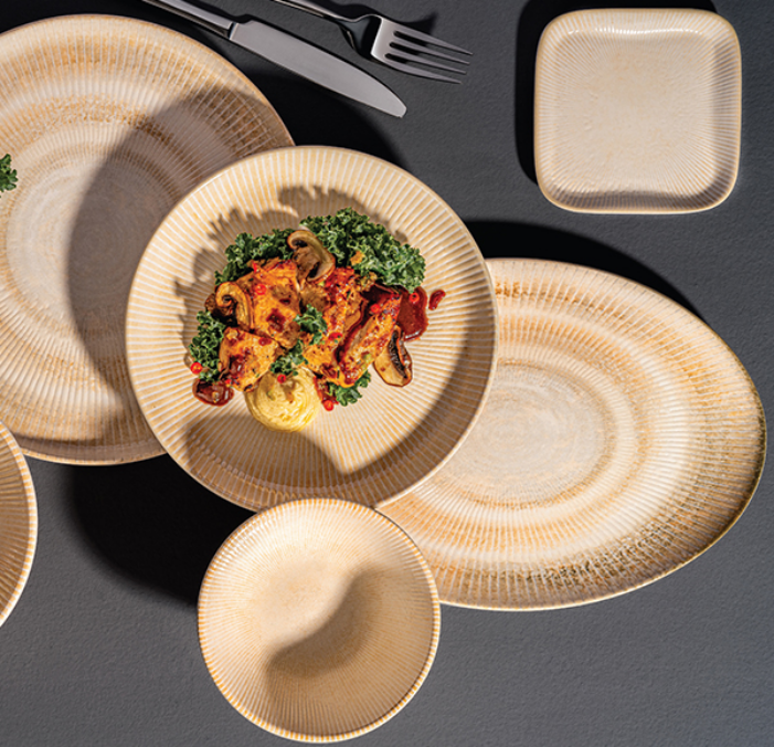 Ariane Paros Shell Sand Sauce Dish 9.5cm (Set of 18)