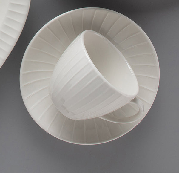 Ariane Seon Ivory saucer with teacup – lifestyle setting