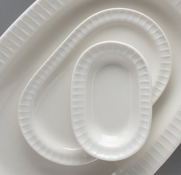 Ariane Seon Ivory oval dishes – lifestyle detail