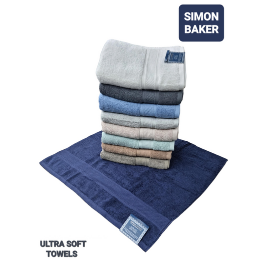Simon Baker - Ultra Soft Luxury Collection Bath Towels 600GMS ( Various Colours) - 70cm x 130cm