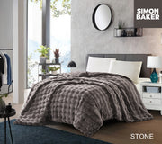 Simon Baker - Ultra Plush Faux Fur - Stone (200cm × 240cm)