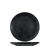 Nova Rain Black Coupe Plate 17cm (Set of 6)