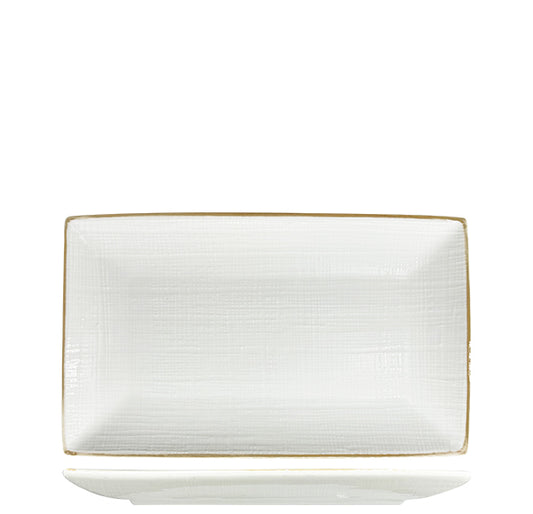 Nova Stitch Braun Rectangular Plate 27x16.5cm (Set of 4)