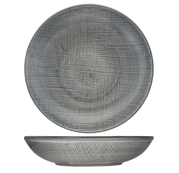 Nova Stitch Grey Coupe Bowl 24cm (Set of 6)