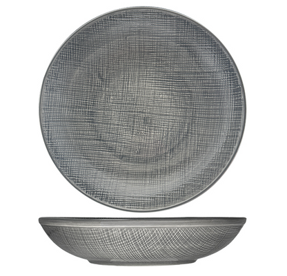 Nova Stitch Grey Coupe Bowl 24cm (Set of 6)