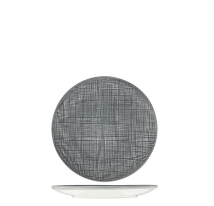 Nova Stitch Grey Coupe Plate 17cm (Set of 6)