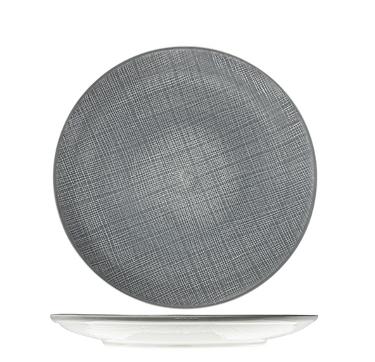 Nova Stitch Grey Coupe Plate 26cm (Set of 4)