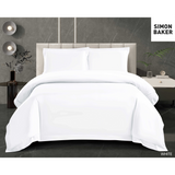 Simon Baker - Tencel Lyocell 300TC Duvet Cover - White (Various Sizes)