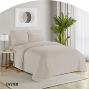 Simon Baker - Organic Bamboo Cotton Sheet Set - Oyster