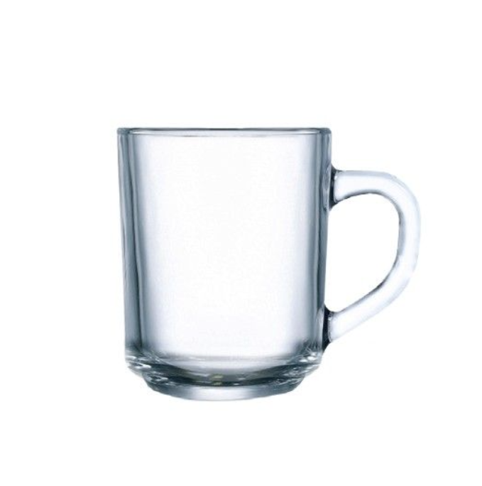 Clear Glass Mug | ARC Stackable Mug Tempered 250ml (Set of 6)