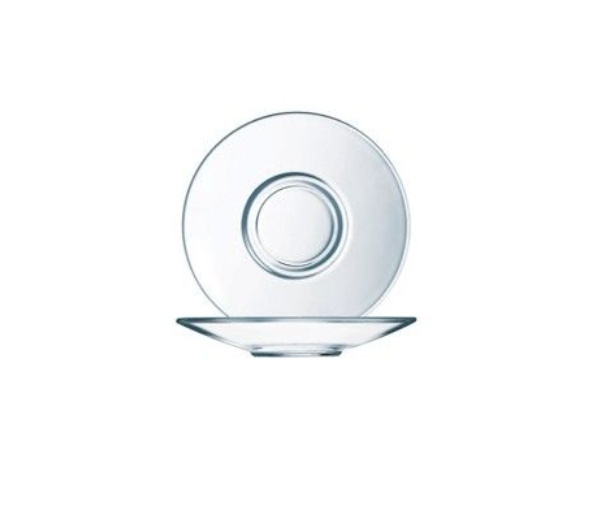 Clear Glass Saucer ARC Aroma Round Saucer 12cm Tempered (Set of 6)