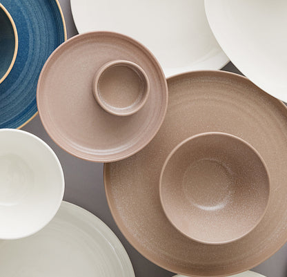 coordinated Granite Beige dinnerware