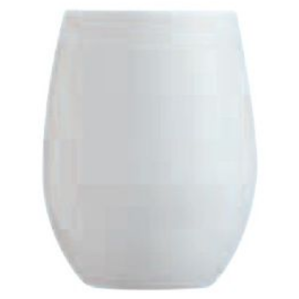 Hiball Glass | C&S Primary Hiball White Tumbler 36Cl (Set of 6)