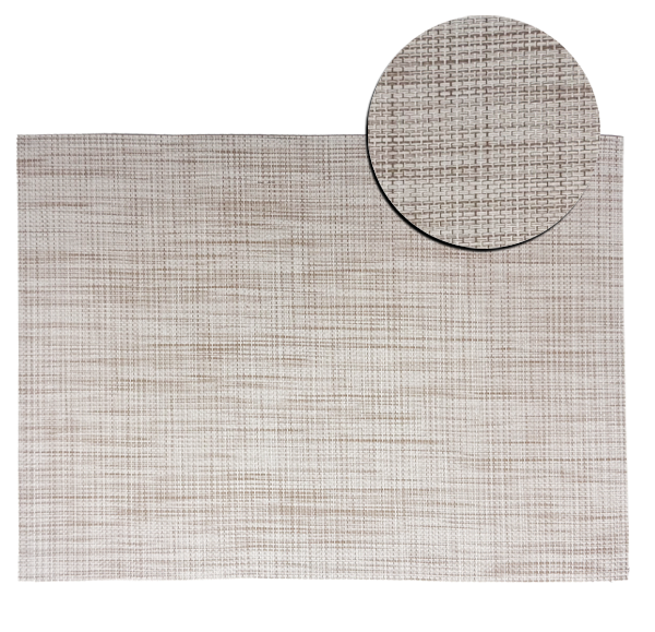 Fine Weave Sandstone Placemat 30x41cm with close-up texture detail