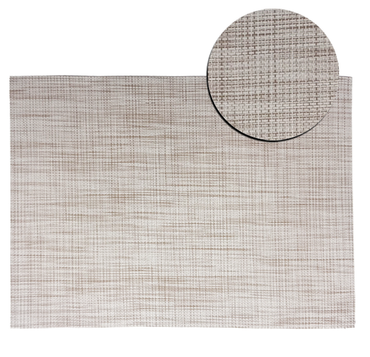 Fine Weave Sandstone Placemat 30x41cm with close-up texture detail