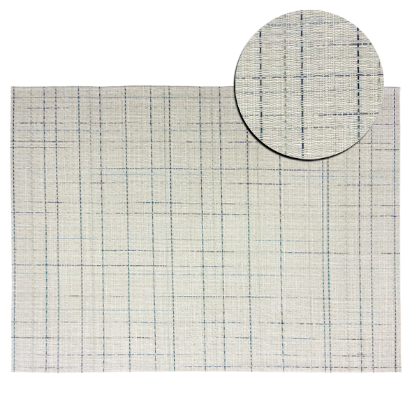 Fine Weave Ocean Mist Placemat 30x41cm with close-up texture detail