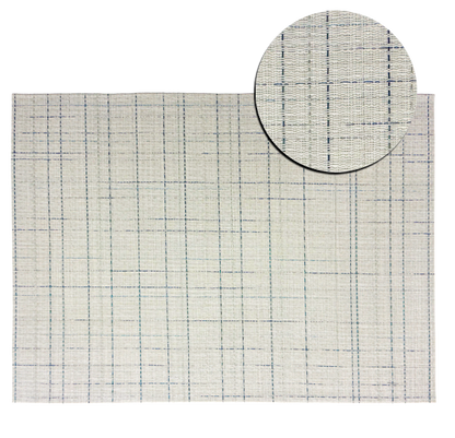 Fine Weave Ocean Mist Placemat 30x41cm with close-up texture detail