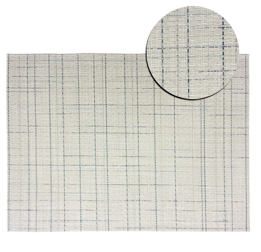 Fine Weave Ocean Mist Placemat 30x41cm with close-up texture detail