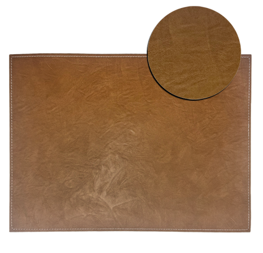 Tan Placemat 30x41cm with close-up surface detail