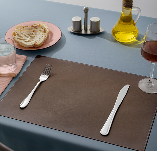 Chocolate Placemat styled for dining