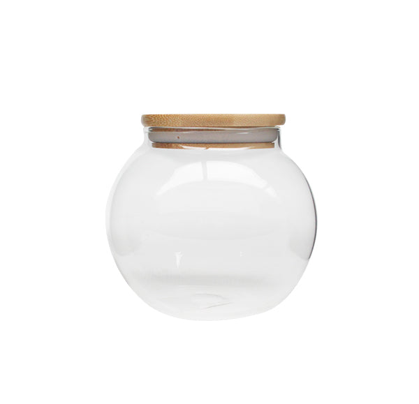 Round Jar Wooden Lid 450ml - Set of 3