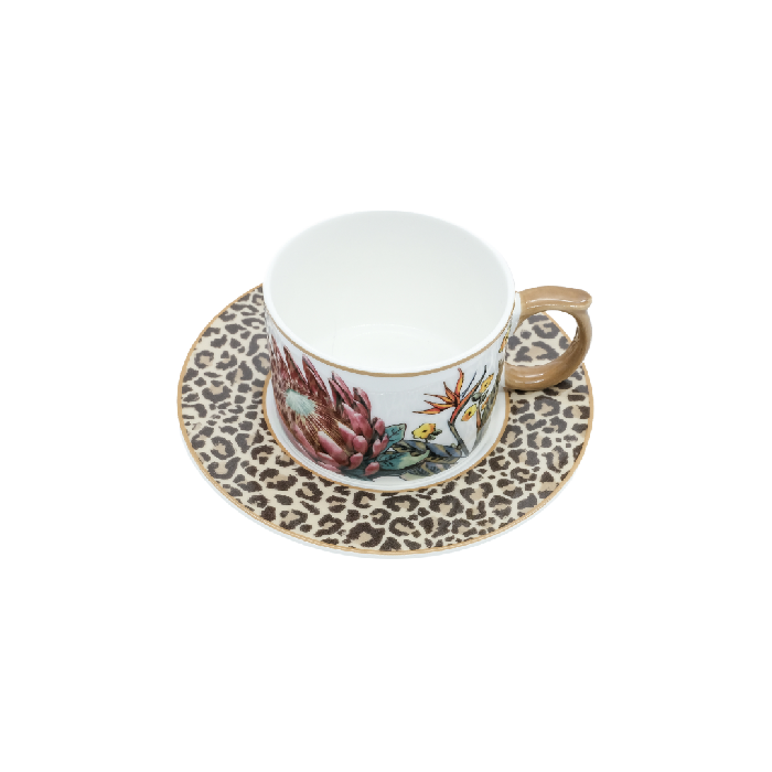 JENNA CLIFFORD - Wild Bloom Cup & Saucer Set of 4