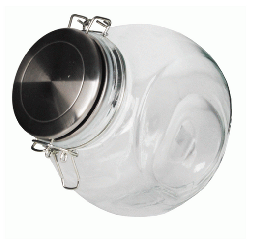 Moon Drop Clip Top Jar - MED -18cm(H) x 12cm(W) (1.7L) - Set of 4