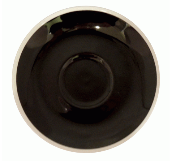 NOVA Style Black Saucer 12cm - for 70ml Cup (Set of 6)